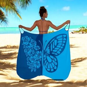 NEW! One-Size  Butterfly Floral Cover-Up Dress